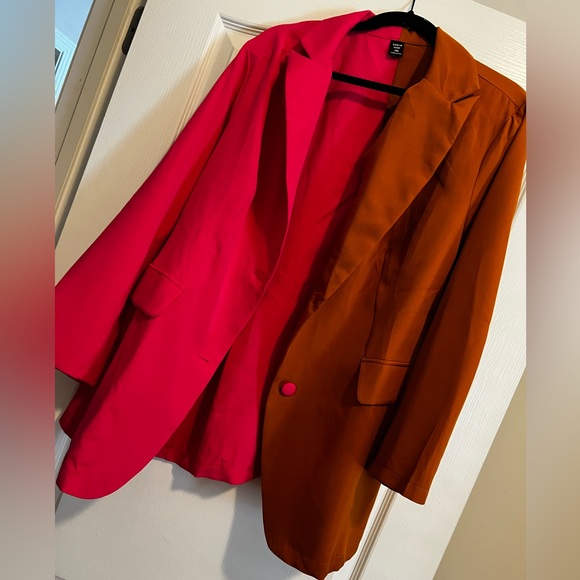 Pink & Rust - Two Tone Blazer - Picture 4 of 6
